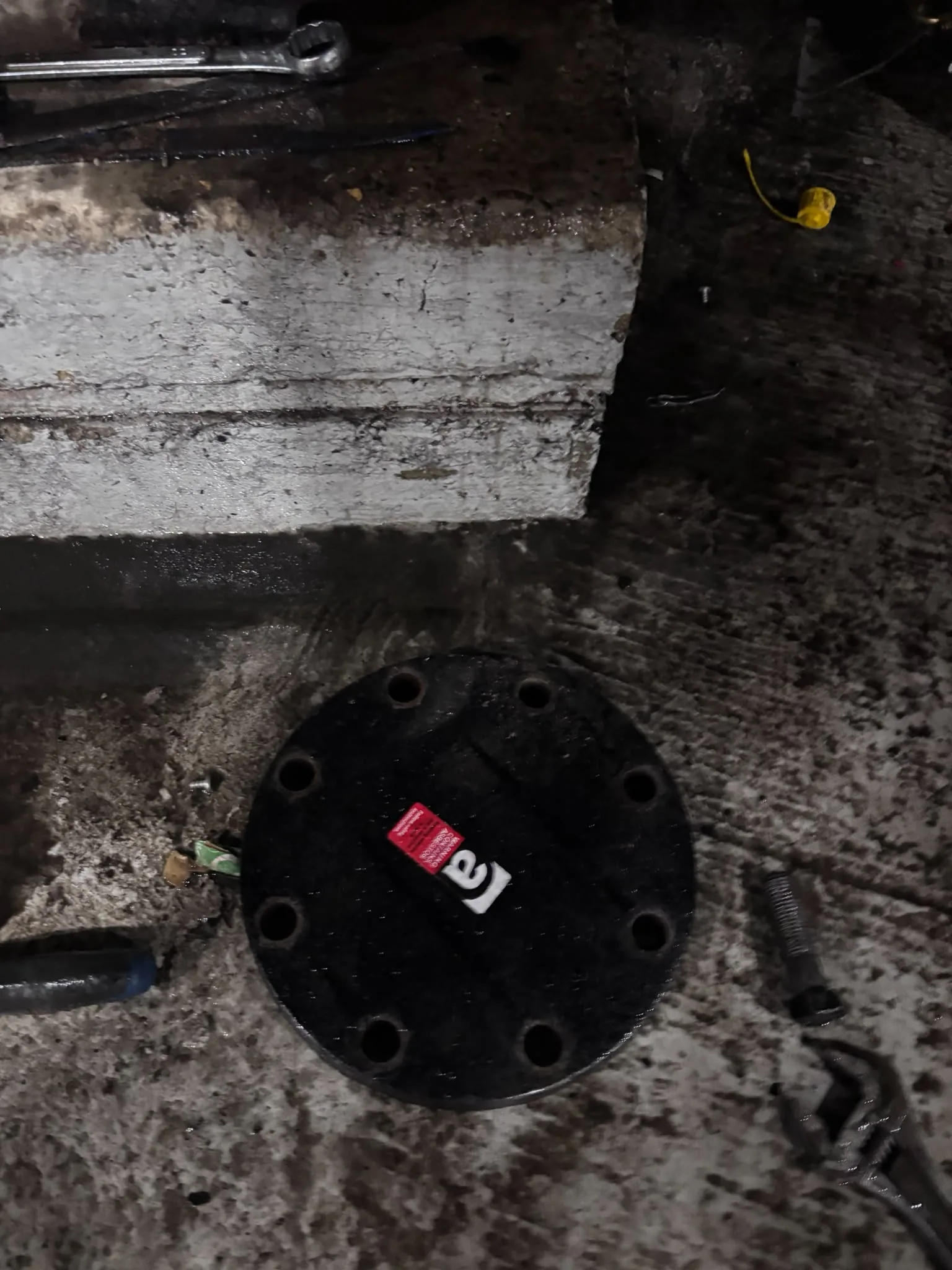 Artex scraping from a concrete ceiling during Bloomsbury refurbishment